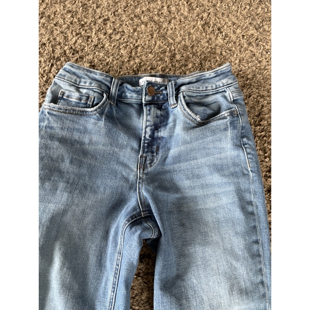 Flying Monkey Women's Straight Leg Jeans Light Wash Stretch Mid Rise size 27 - Picture 2 of 5
